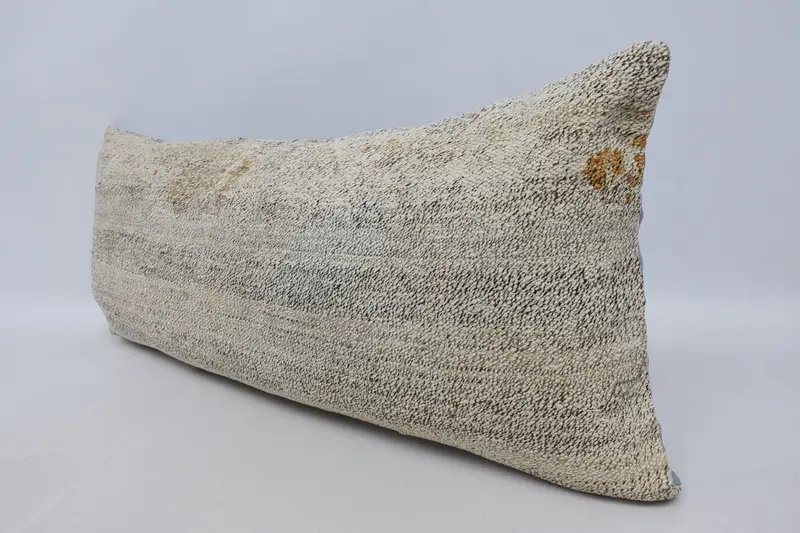 Pillow for Couch, Vintage Kilim Pillow, Vintage Pillow, Designer Throw Cushion Cover, Pillow, 16x36 White Pillow, Shabby Chic Pillow Cover - 4