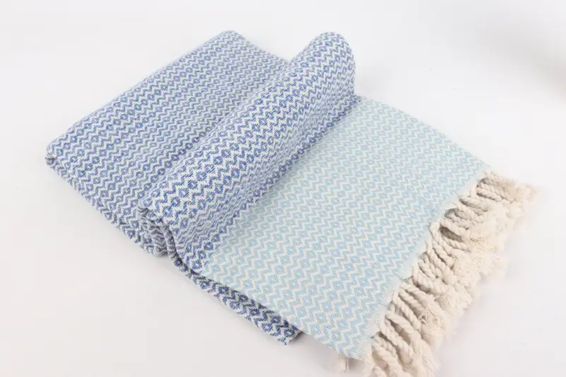 70x40 Cotton Diamond Towel, House Warming Gift, Sand-Resistant Peshtemal, Scarf Towel, Gift For Him, Turkish towel, Personalized Beach Towel - 6