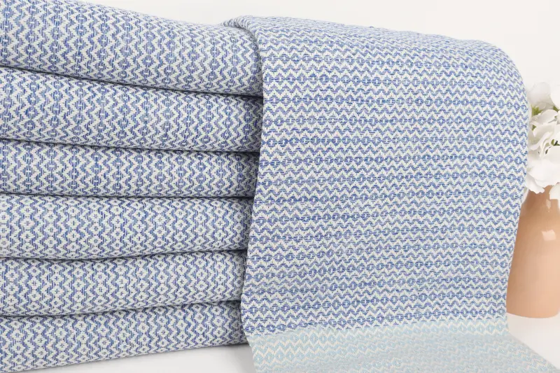 70x40 Cotton Diamond Towel, House Warming Gift, Sand-Resistant Peshtemal, Scarf Towel, Gift For Him, Turkish towel, Personalized Beach Towel - 2