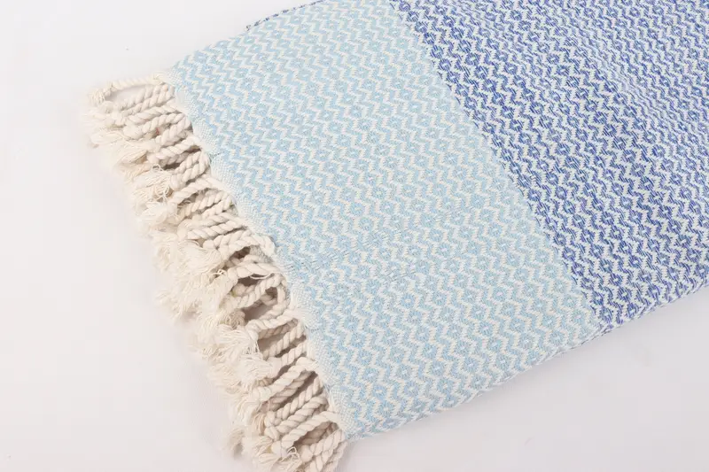70x40 Cotton Diamond Towel, House Warming Gift, Sand-Resistant Peshtemal, Scarf Towel, Gift For Him, Turkish towel, Personalized Beach Towel - 7