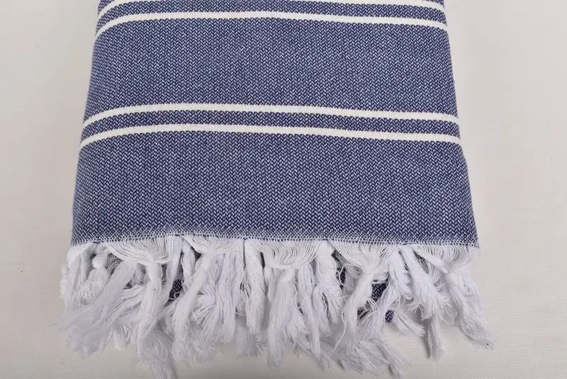 Bridal Shower Gift, 96x70 Cotton Striped Towel, Wedding Favors, Bachelor Bachelorette Party Favors, Bridesmaid Gifts, Turkish Towel Blanket - 4