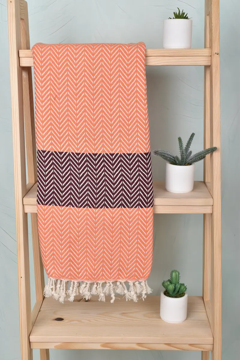 Bachelorette Party Gift, Turkish Towel USA, Wedding Gift, 70x40 Cotton Chevron Towel, Gift For Mom, Organic cotton Turkish peshtemal towel - 8