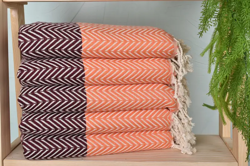 Bachelorette Party Gift, Turkish Towel USA, Wedding Gift, 70x40 Cotton Chevron Towel, Gift For Mom, Organic cotton Turkish peshtemal towel - 2