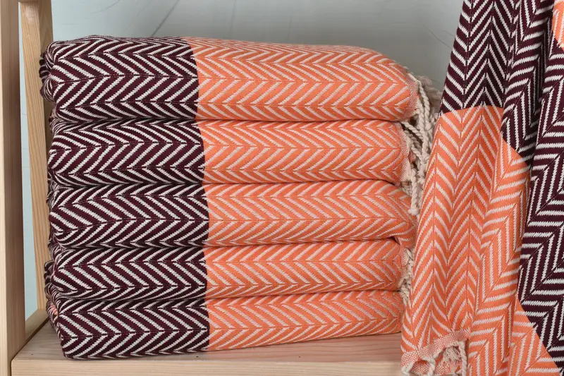 Bachelorette Party Gift, Turkish Towel USA, Wedding Gift, 70x40 Cotton Chevron Towel, Gift For Mom, Organic cotton Turkish peshtemal towel - 1