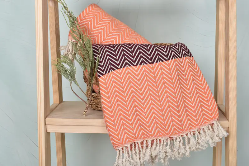 Bachelorette Party Gift, Turkish Towel USA, Wedding Gift, 70x40 Cotton Chevron Towel, Gift For Mom, Organic cotton Turkish peshtemal towel - 4