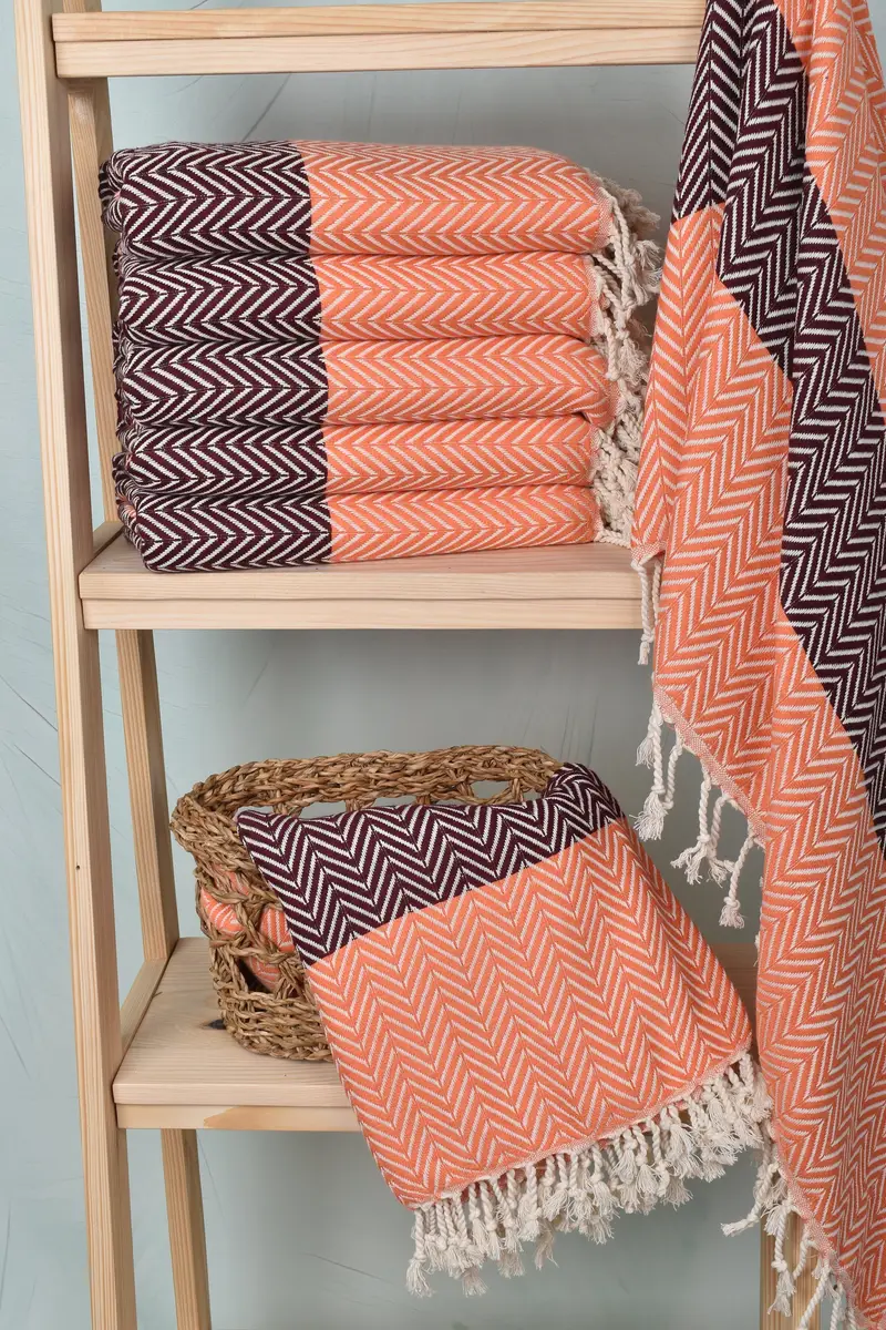 Bachelorette Party Gift, Turkish Towel USA, Wedding Gift, 70x40 Cotton Chevron Towel, Gift For Mom, Organic cotton Turkish peshtemal towel - 3