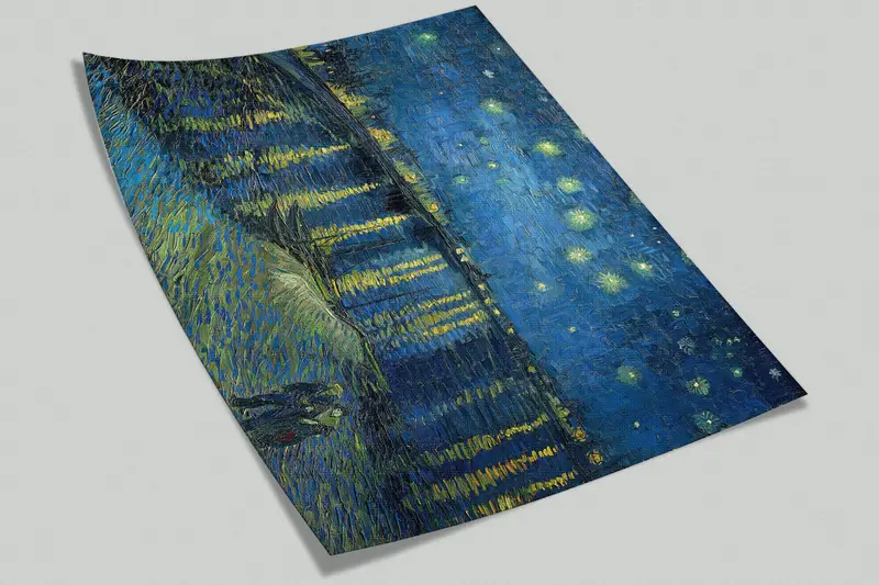 Bright Wall Paper, Custom Wall Paper, Starry Night Over The Rhone, 3d Wall Paper, Starry Night Over The Rhone Wall Decor, - 6