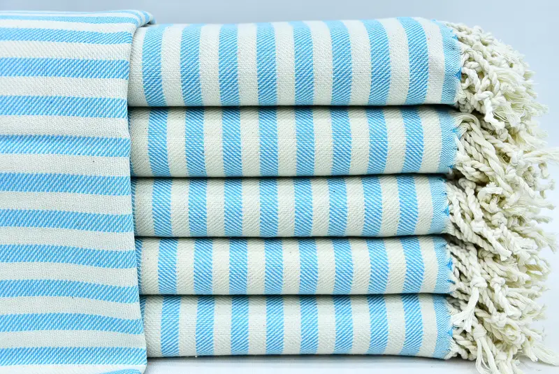 El yapımı hediye, 40x24 pamuklu çizgili havlu, monogram el havlu, kişiselleştirilmiş Türk havlu, toplu sipariş havlu, küçük banyo havlu, Türk çay havlu - 1
