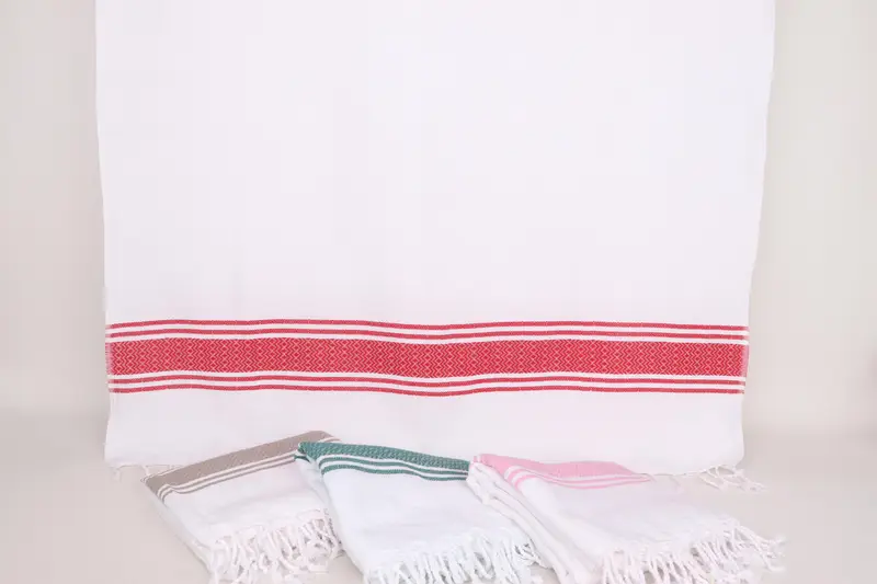 Absorbent Turkish towel, Turkish Towel USA, Embroidery Towel, 70x40 Cotton Striped Towel, Friends Beach Towel, Embroidery Towels, Luxury towel - 8