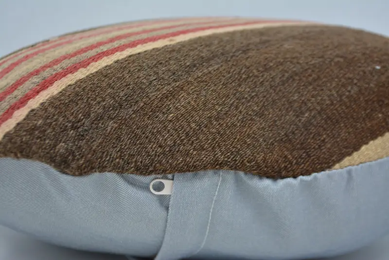 20x20 Brown Cushion, Bohemian Cushion Cushion, Kilim Rug Cushion Case, Turkish Pillow, Pillow Case, Vintage Kilim Throw Pillow, Throw Kilim Pillow - 5