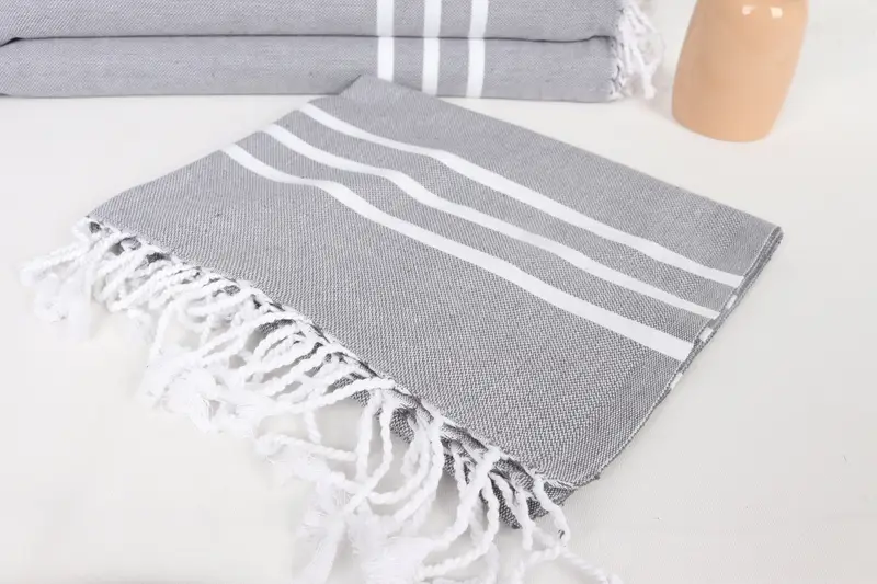 Monogram Hand Towel, Personalized Gift, Personalized Kitchen Towel, Custom Gift, 40x20 Cotton Striped Towel, Bachelorette Party Decorations - 5