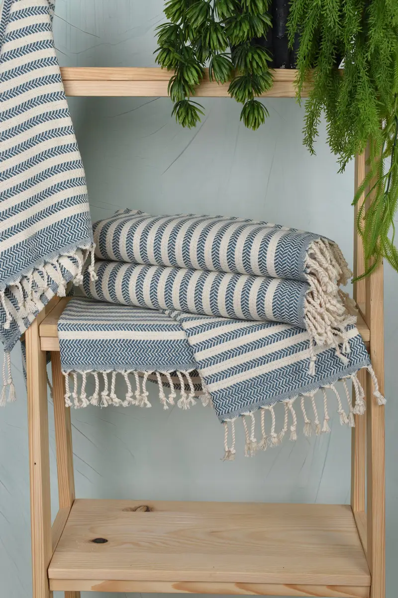 40x18 Cotton Chevron Towel, Wedding Gift Ideas, Bridesmaid Gifts, Personalized Kitchen Towel, Turkish Tea Towel, Personalized Home Gift Wedding - 6