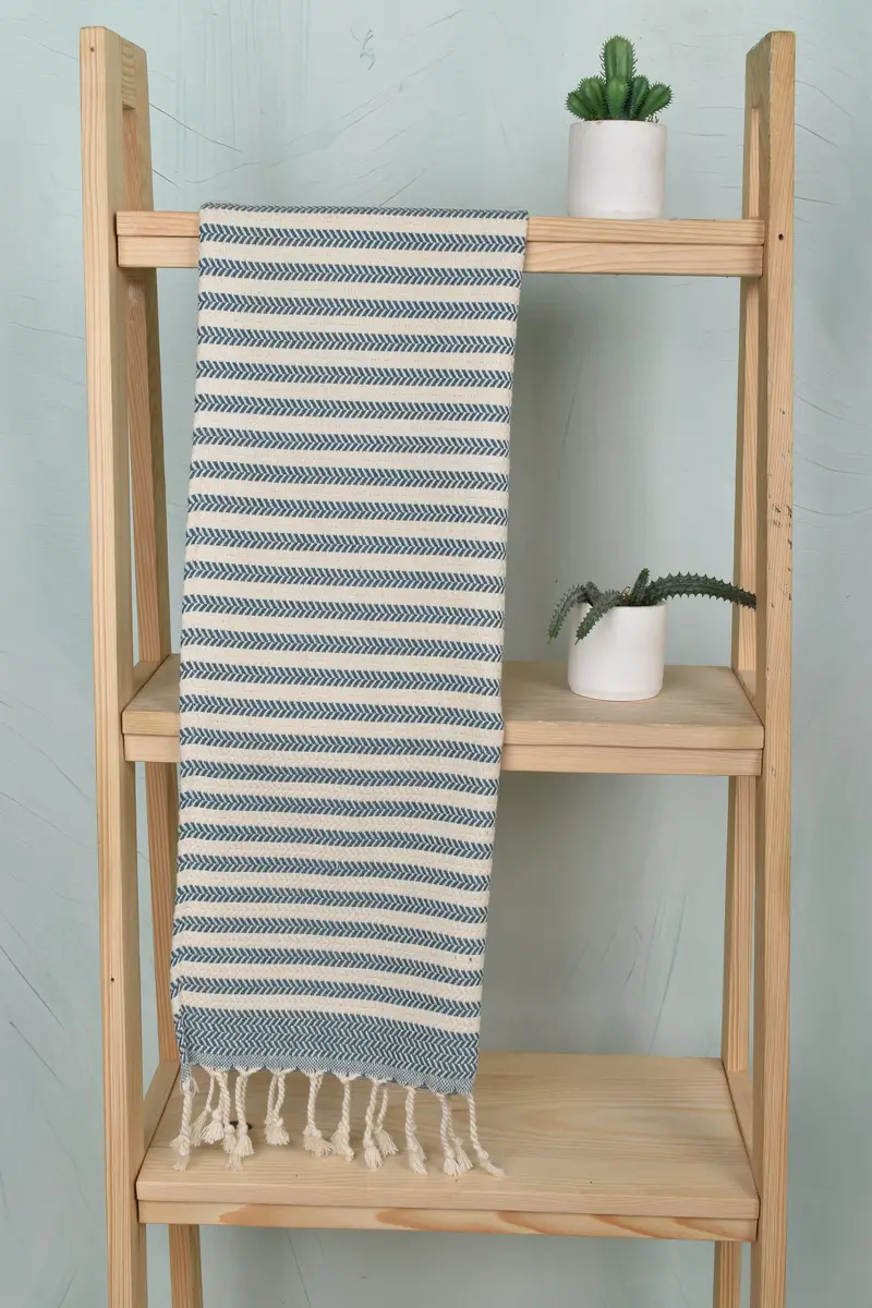 40x18 Cotton Chevron Towel, Wedding Gift Ideas, Bridesmaid Gifts, Personalized Kitchen Towel, Turkish Tea Towel, Personalized Home Gift Wedding - 8