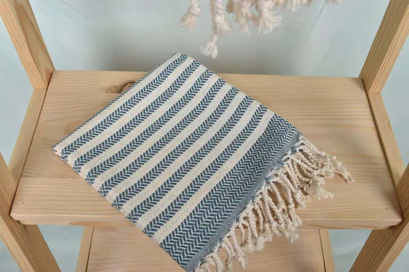 40x18 Cotton Chevron Towel, Wedding Gift Ideas, Bridesmaid Gifts, Personalized Kitchen Towel, Turkish Tea Towel, Personalized Home Gift Wedding - 5