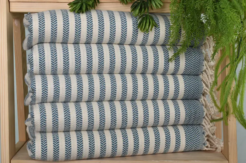 40x18 Cotton Chevron Towel, Wedding Gift Ideas, Bridesmaid Gifts, Personalized Kitchen Towel, Turkish Tea Towel, Personalized Home Gift Wedding - 1