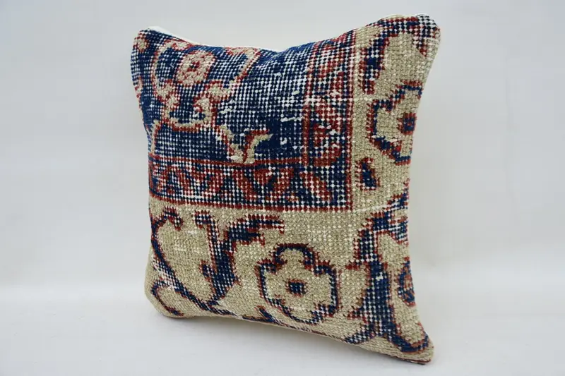 12x12 Beige Pillow, Vintage Pillow, Interior Designer Pillow, Pillow, Vintage Kilim Pillow, Sustainable Pillow Cover - 3