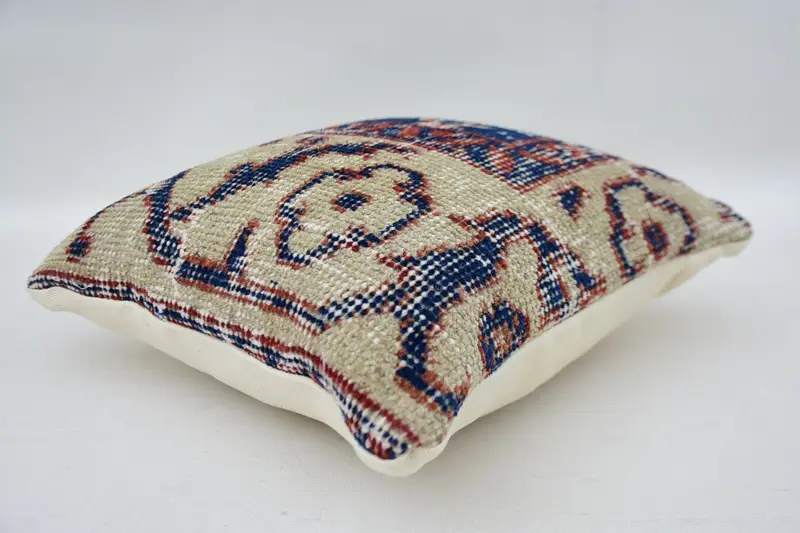 12x12 Beige Pillow, Vintage Pillow, Interior Designer Pillow, Pillow, Vintage Kilim Pillow, Sustainable Pillow Cover - 6