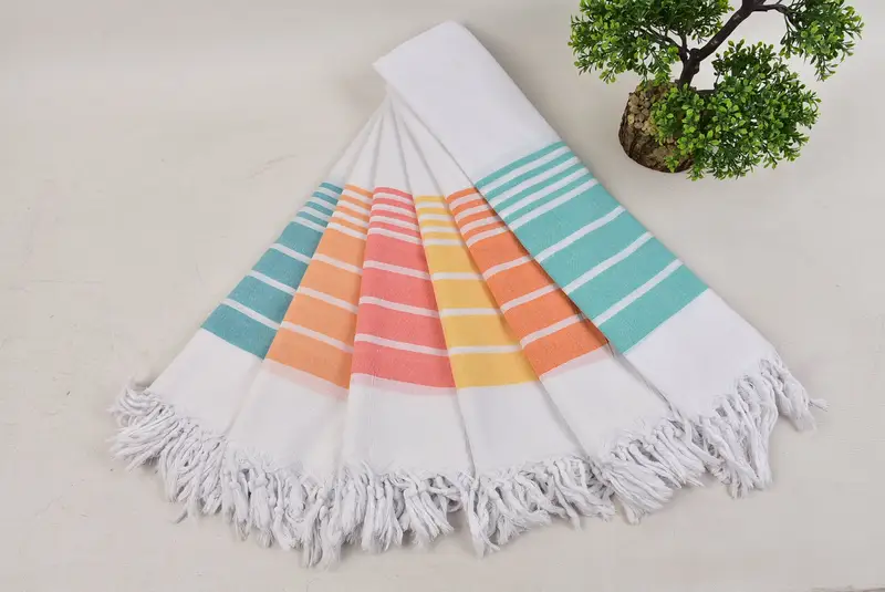 Bachelorette Party Favor, Wedding Favors, Personalized Kitchen Towel, 40x20 Cotton Striped Towel, Personalized Hand Towel, Turkish Towel Monogram - 4