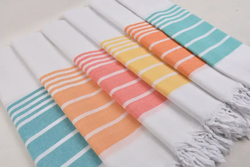 Bachelorette Party Favor, Wedding Favors, Personalized Kitchen Towel, 40x20 Cotton Striped Towel, Personalized Hand Towel, Turkish Towel Monogram - 6