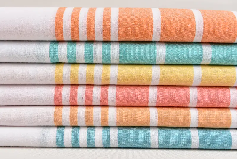 Bachelorette Party Favor, Wedding Favors, Personalized Kitchen Towel, 40x20 Cotton Striped Towel, Personalized Hand Towel, Turkish Towel Monogram - 2