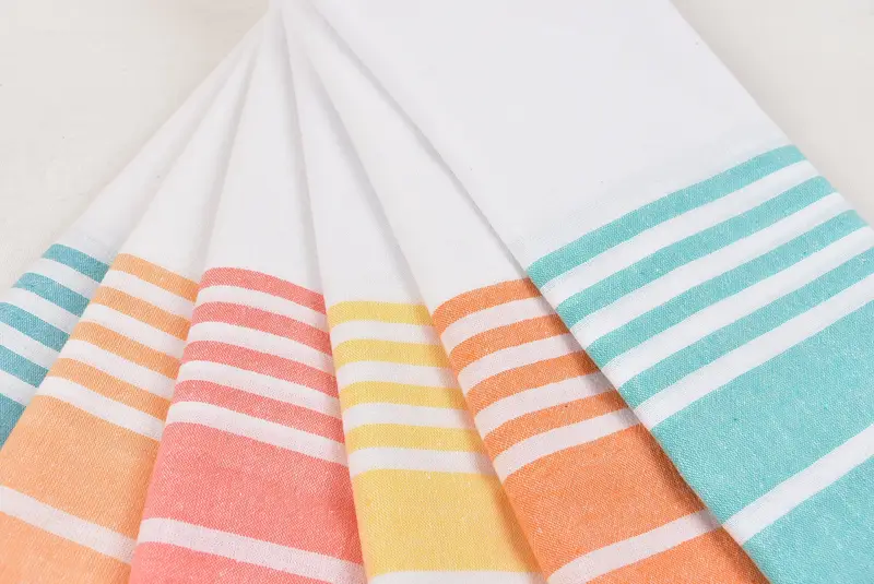 Bachelorette Party Favor, Wedding Favors, Personalized Kitchen Towel, 40x20 Cotton Striped Towel, Personalized Hand Towel, Turkish Towel Monogram - 5