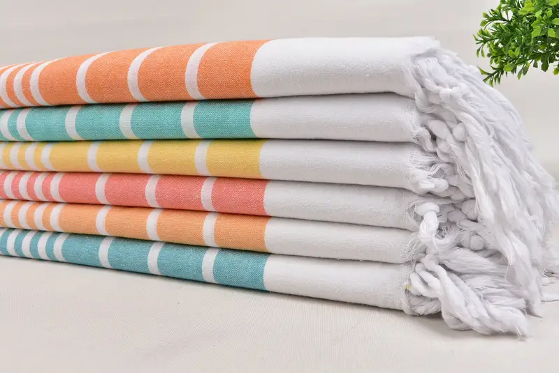 Bachelorette Party Favor, Wedding Favors, Personalized Kitchen Towel, 40x20 Cotton Striped Towel, Personalized Hand Towel, Turkish Towel Monogram - 3