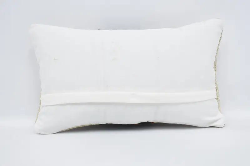 Vintage Pillow Case, Antique Pillows, Decorative Cushion Case, Interior Designer Pillow, Pillow Cover, Kilim Pillow, 12x20 White Cushion - 6