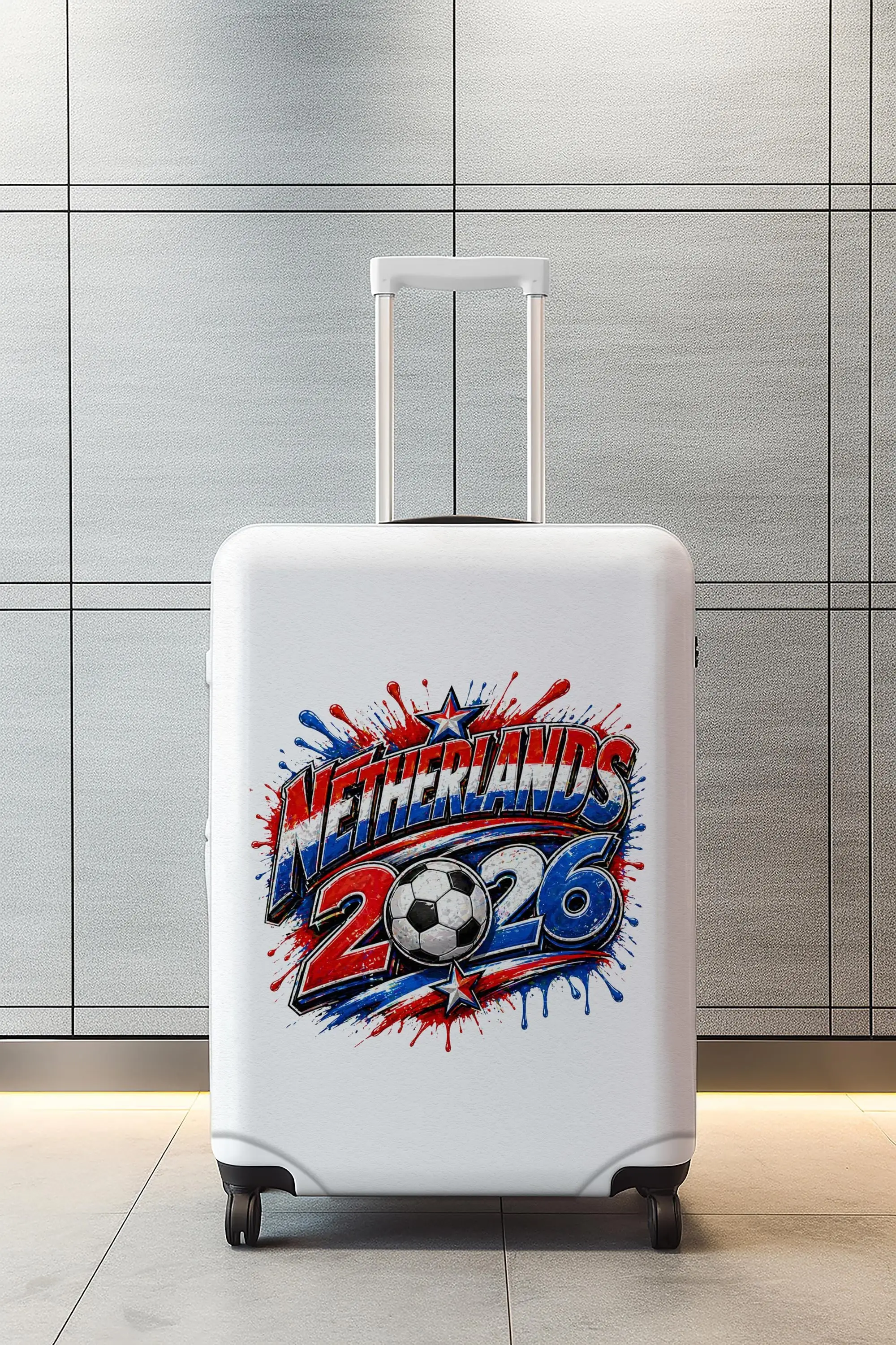 Niederländische Fußball-Gepäckhülle, 2026 Fan-Kofferschutz, Sport-Reisehülle - 1