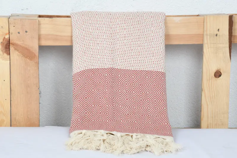 Monogram Blanket, Personalized Gifts, Personalized Blanket, Bachelorette Party Gifts, Turkish Blanket Throw, 104x80 Cotton Diamond Towel - 3