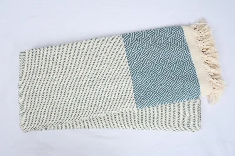 Monogram Blanket, Personalized Gifts, Personalized Blanket, Bachelorette Party Gifts, Turkish Blanket Throw, 104x80 Cotton Diamond Towel - 5