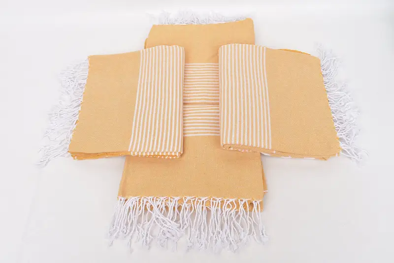 Toalla de playa personalizada, toalla resistente a la arena, toalla turca ligera para la playa, toalla turca grande, favores de Navidad, toalla a rayas de algodón de 70x40 - 6