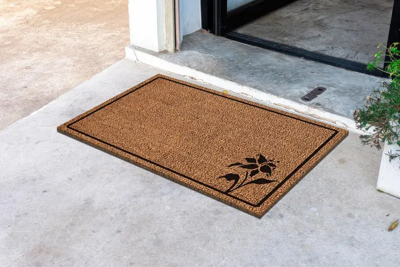 ミニマルモダンな花柄プリントラグ: エレガントな室内装飾に欠かせない