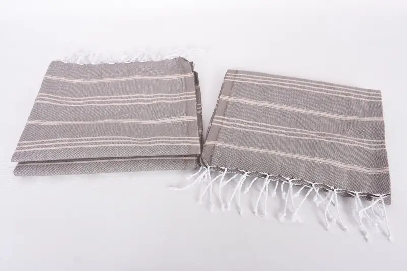 Personalized Dish Towel, Xmas Gifts, Valentines Day Gift For Him, Turkish Towel Hand Towel, Monogram Kitchen Towel, 40x24 Cotton Striped Towel - 7