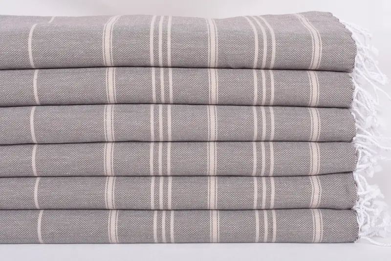 Personalized Dish Towel, Xmas Gifts, Valentines Day Gift For Him, Turkish Towel Hand Towel, Monogram Kitchen Towel, 40x24 Cotton Striped Towel - 3