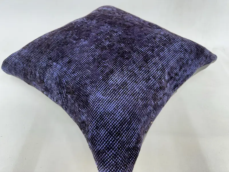20x20 Purple Pillow Case, Sofa Bolster Pillow Cover, Gift Pillow, Pillow for Sofa, Vintage Kilim Throw Pillow, Toss Cushion, Cushion - 6