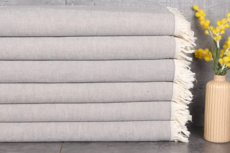 Face Towel Hanging Kitchen Hand Towel Dark Gray Solid, 24x40 Inches