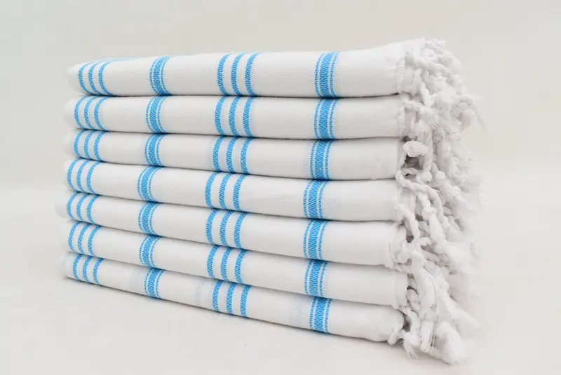 Spa havlu, mutfak havlu, monogram el havlu, en iyi arkadaş hediyesi, sevgililer günü hediye, küçük banyo havlu, 40x24 pamuklu çizgili havlu - 6