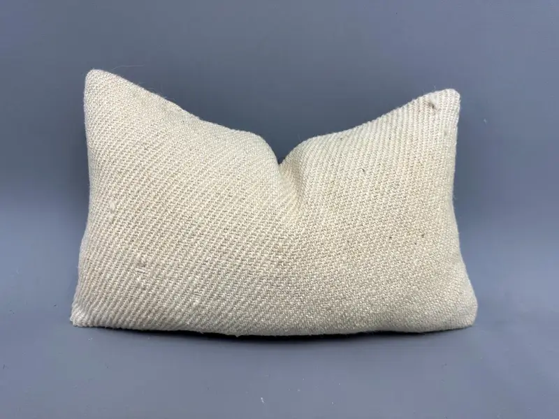 Turkish Corner Cushion Cover, 12x20 Beige Cushion Cover, Pillow for Sofa, Nautical Throw Pillow Cover, Antique Pillows, Cushion, Gift Pillow - 1