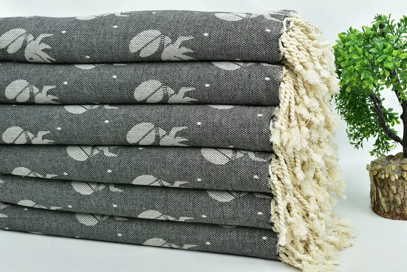 Spa Towel, Beach Towel Bulk, Personalized Wedding Gift For Couple, 68x40 Cotton Crab Design Towel, Turkish Towel Beach, Scarf Towel, Beach towel - 3