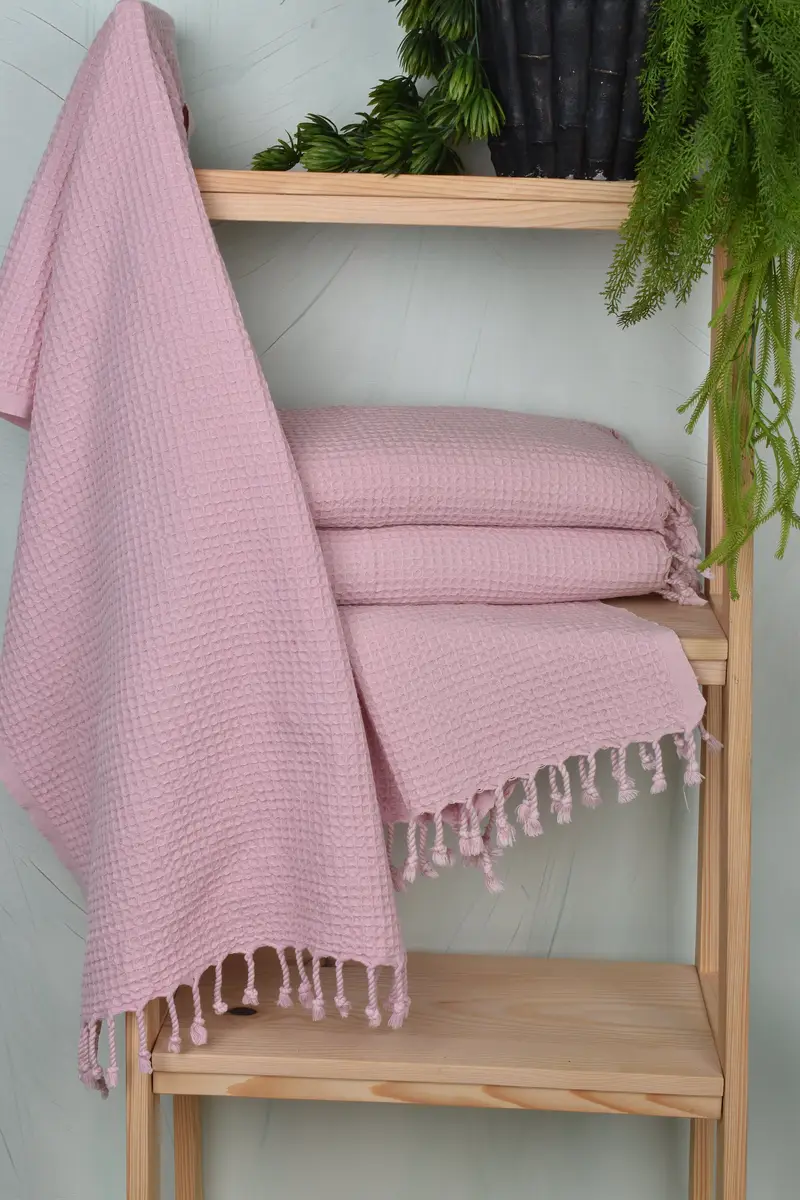 Monogrammed Hand Towel, 40x20 Cotton Waffle Towel, Bridesmaid Gifts, Personalized Gift, Organic Towel, Valentine Day Gift For Her, Wedding For Favor - 6