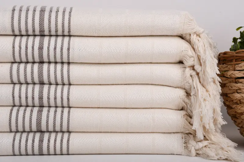 70x40 Cotton Striped Towel, Lightweight towel, Thin towel, Monogram Beach Towel, Wedding For Favor, Personalized Turkish bath towel for home decor - 2