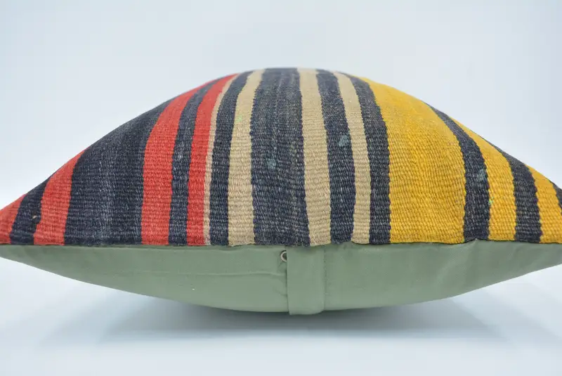 One Of A Kind Pillow Sham, Kilim Pillow Cover, Shabby Chic Cushion, Boho Pillow, Gift Pillow, 16x24 Blue Cushion, Pillow Sham, Handmade Pillow Cover - 5