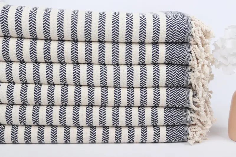 Turkish towel bulk order for wedding gifts, Luxury towel, Best Wedding Gift, Gift Towel, Hammam towel, Personalized Gift, 70x40 Cotton Chevron Towel - 3