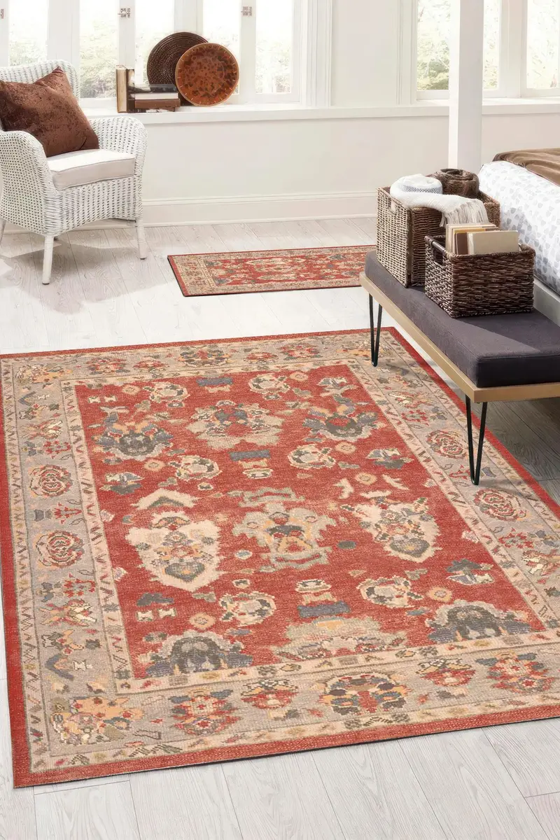 Eleganter bedruckter Teppich: Modernes Design, weicher Stoff, einzigartige Muster