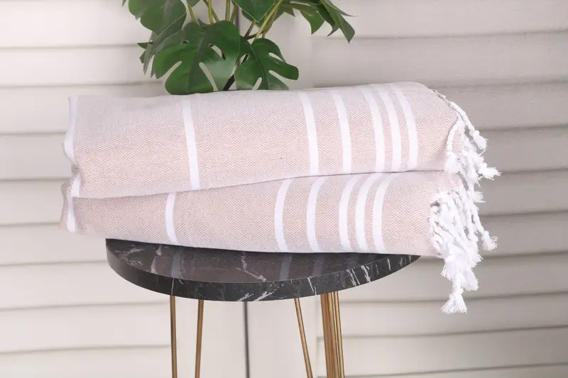 Monogrammed Hand Towel, Wedding Favors, Family Gift, Home Decor Gifts, Custom Hand Towel, Gift For The Home Decor, 38x18 Cotton Striped Towel - 3