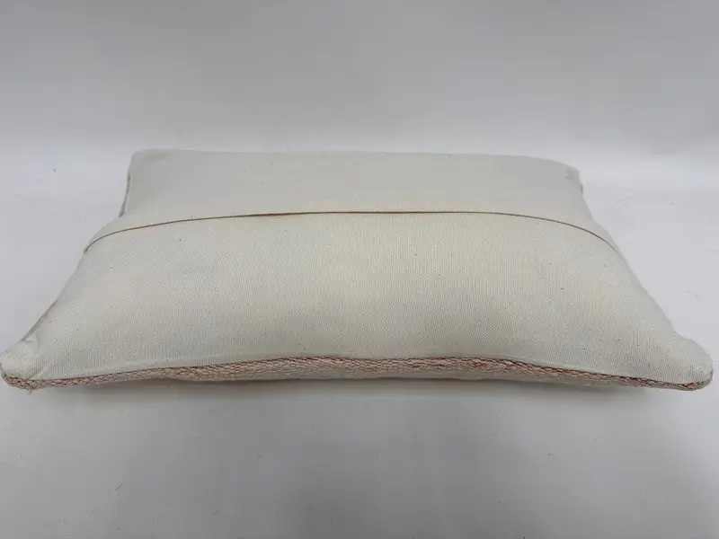 Pillow Sham, Vintage Kilim Pillow, 12x20 White Pillow Cover, Vintage Kilim Throw Pillow, Handwoven Pillow Cover Cushion Case, Boho Pillow Sham Cover - 7