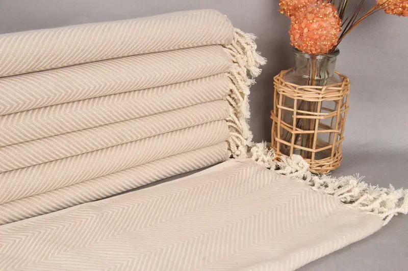 Gym Towel, Monogram Hand Towel, Bathroom Towels, Monogram Kitchen Towel, 40x20 Cotton Herringbone Towel, Home Gift, Embroidery Towel, Summer Gift - 1