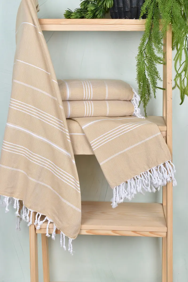 Large Turkish Towel, 70x40 Cotton Striped Towel, Thin towel, Bachelorette Party Favors, Bridesmaid Gifts Personalized, Eco-Friendly Turkish Towel - 6