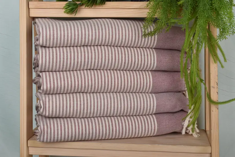 Custom Wedding Gifts, Custom Hand Towel, Bachelorette Gifts, Kitchen Towel, Travel Towel, Personalized Kitchen Towel, 40x24 Cotton Striped Towel - 1