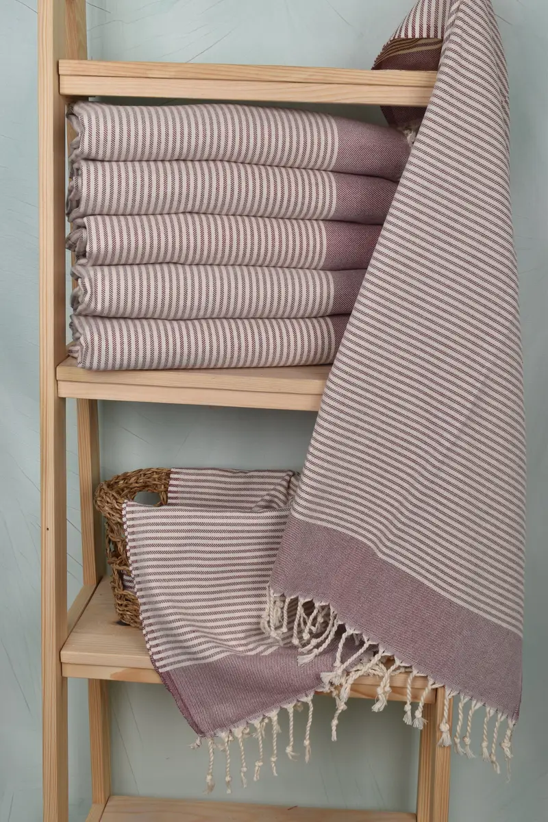 Custom Wedding Gifts, Custom Hand Towel, Bachelorette Gifts, Kitchen Towel, Travel Towel, Personalized Kitchen Towel, 40x24 Cotton Striped Towel - 3